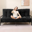 Black Futon Mattress Full Size, Extra Thick Sofa Bed Adults Foldable Mattress 8
