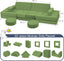 22Pcs Modular Kids Play Coach - Kids Couch for Playroom Bedroom Living Rooms Toddler Sofa for Inspiring Child Creativity，Children Convertible Foam Sofa