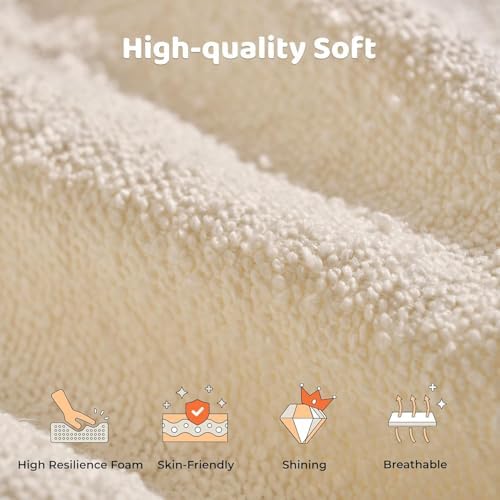 RECCI AirFrame Queen Upholstered Bed Frame with Plush Padded Headboard | Plush Padded Headboard, 360° Soft Foam Surround, Low Profile Cloud Bed Frame, No Box Spring Required, Easy Assembly|B0FR7X356M