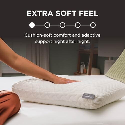Tempur-Pedic TEMPUR-Cloud Pillow for Sleeping, Standard, White|B07CMKX3C7