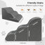 Pet Stairs for Small Dogs and Cats, Comfortable Curved Design with Waterproof Cover, High-Density Foam Steps for Beds or Sofas, Durable and Lightweight, 3-Layer, 21.7x15.7x13.8 Inches Grey|B0DXVZPGXW