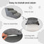 Pet Stairs for Small Dogs and Cats, Comfortable Curved Design with Waterproof Cover, High-Density Foam Steps for Beds or Sofas, Durable and Lightweight, 3-Layer, 21.7x15.7x13.8 Inches Grey|B0DXVZPGXW