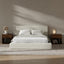 A-025,Cloud Upholstered Bed Frame | Plush Padded Headboard, 360° Soft Foam Surround, No Box Spring, Easy Assembly