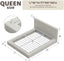 RECCI AirFrame Queen Upholstered Bed Frame with Plush Padded Headboard | Plush Padded Headboard, 360° Soft Foam Surround, Low Profile Cloud Bed Frame, No Box Spring Required, Easy Assembly|B0FR7X356M