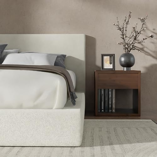 RECCI AirFrame Queen Upholstered Bed Frame with Plush Padded Headboard | Plush Padded Headboard, 360° Soft Foam Surround, Low Profile Cloud Bed Frame, No Box Spring Required, Easy Assembly|B0FR7X356M