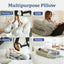 Plufl Hugl Cooling Body Pillow for Adults, U Shaped Pregnancy Pillow, Grey | CloudSupport Fill, Side Sleepers, Maternity Comfort, Postpartum Support, Hip and Knee Cushioning, All Night Comfort, Washable|B0D6X6XTPP