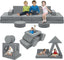 22Pcs Modular Convertible Kids Foam Play Couch for Bedroom Playroom Living Room