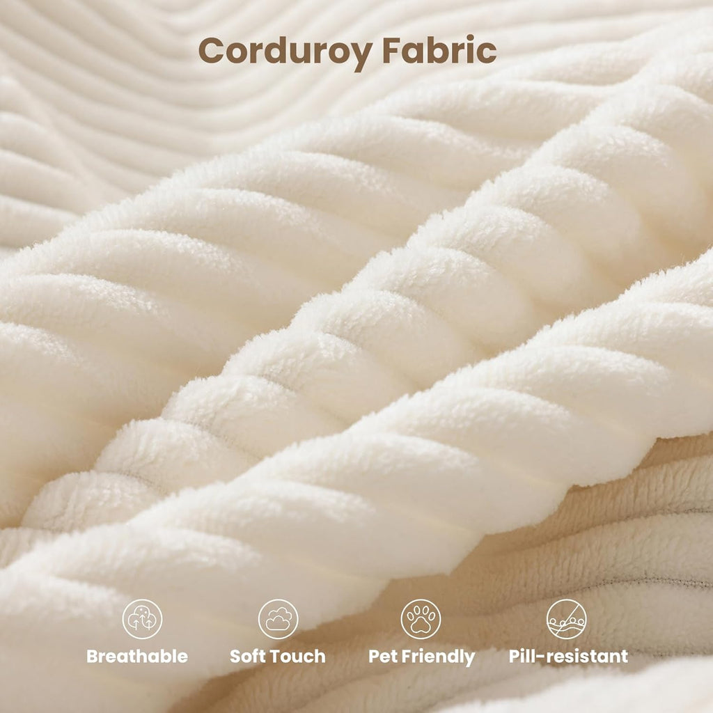 Beige Folding Sleeper Sofa Matress with Pilow Foldable,2 in 1 Pull Out Loveseat Sofa Portable Chair Bed