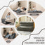 Grey Folding Sleeper Sofa Matress with Pilow Foldable,2 in 1 Pull Out Loveseat Sofa Portable Chair Bed（复制）
