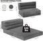 Grey Folding Sleeper Sofa Matress with Pilow Foldable,2 in 1 Pull Out Loveseat Sofa Portable Chair Bed（复制）