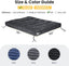 Grey Futon Mattress Full Size, Extra Thick Sofa Bed Adults Foldable Mattress 8"