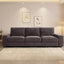 100" 3 Seats Modular Sofa with Seats Storage, Chenille Fabric Couch USB Charging