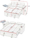 65'' 3-in-1 Folding Convertible Sofa Bed, Pullout Sofa