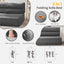 Grey Folding Sleeper Sofa Matress with Pilow Foldable,2 in 1 Pull Out Loveseat Sofa Portable Chair Bed（复制）
