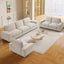 100" 3 Seats Modular Sofa with Seats Storage, Chenille Fabric Couch USB Charging
