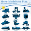 18Pcs Modular Convertible Kids Foam Play Couch for 1-3 Years Old to Teens