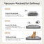 42 Inch Large Dog Bed, Chew‑Proof Orthopedic Egg‑Crate Foam with Washable Cover & Anti‑Slip Bottom, Grey