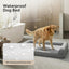 42 Inch Large Dog Bed, Chew‑Proof Orthopedic Egg‑Crate Foam with Washable Cover & Anti‑Slip Bottom, Grey