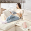 #A01 Beige L-Shaped Couch Modular Sectional Sofa, 3 Seat Comfy Cloud Couch Chaise, with Sponge Cushion