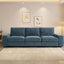 100" 3 Seats Modular Sofa with Seats Storage, Chenille Fabric Couch USB Charging