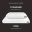Cloud‑Feel Memory Foam Sleeping Pillow, Standard Size, White