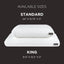 Cloud‑Feel Memory Foam Sleeping Pillow, Standard Size, White
