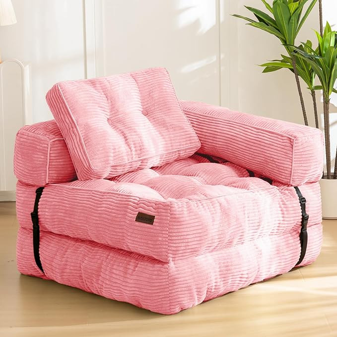 #S07 Colorful Single Folding Sofa Bed Compressible Sofa