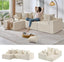 #A02 (Beige)104" Cloud Sectional Couch with L-Shape Chaise,4 Seat Couches for Living Room Bedroom