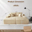 #M01 Oversized Sectional Double Cloud Plush Sofa Bed
