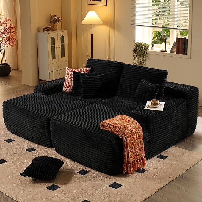 #M01 Oversized Sectional Double Cloud Plush Sofa Bed