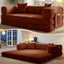 78.8"  Corduroy Boneless Convertible Sleeper Futon Sofa with Storage Pocket