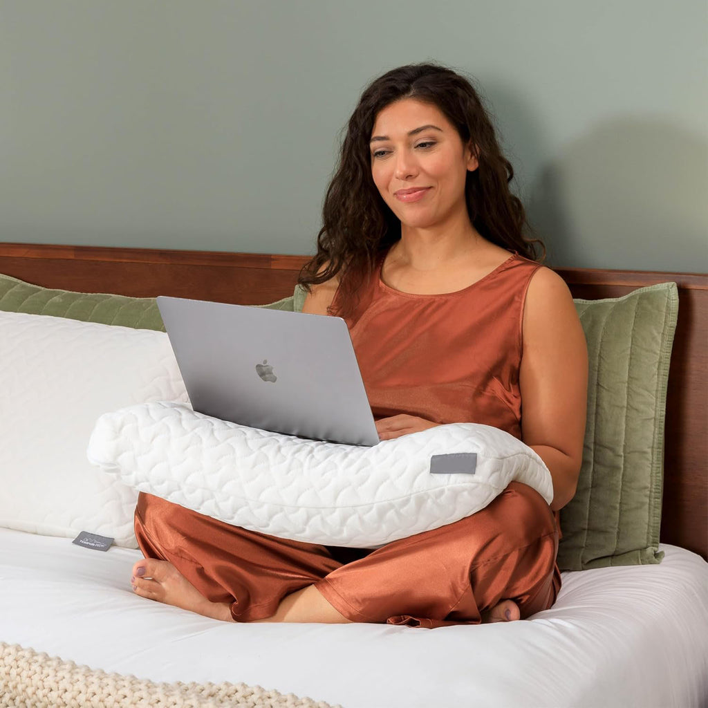 Cloud‑Feel Memory Foam Sleeping Pillow, Standard Size, White