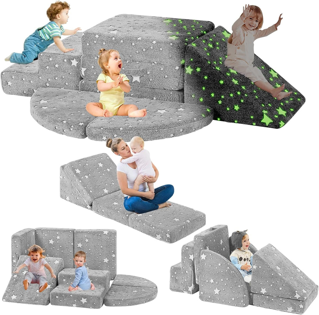 PJ-2,Soft Foam Climbing Blocks for Toddlers 1-3, Indoor Safe Play Set