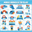【K02】22Pcs Modular Kids Play Couch-Ocean Theme Modular Sofa for Inspiring Creativity