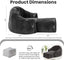Grey Shell Lazy Sofa with Footstool,Comfortable Plush Adult Reading Chair