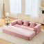 #S10 Chenille Folding Mattress Sofa Convertible Floor Sofa Bed