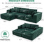 108” Modular Sectional Sofa,Cloud Sectional Couch Modern Modular L-Shape Sofa Couch