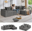 #A02 (Grey)104" Cloud Sectional Couch with L-Shape Chaise,4 Seat Couches for Living Room Bedroom