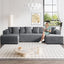 131" Modular Corduroy Sectional Couch, Luxury Couches for Living Room