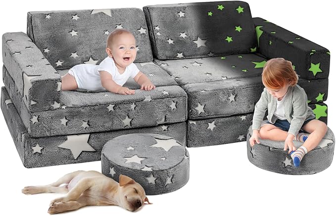 12-piece Luminous Sofa Large Modular Children's Game Sofa