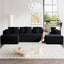 131" Modular Corduroy Sectional Couch, Luxury Couches for Living Room