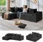 #A02 (Black)104" Cloud Sectional Couch with L-Shape Chaise,4 Seat Couches for Living Room Bedroom