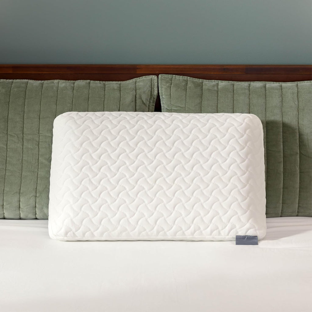 Cloud‑Feel Memory Foam Sleeping Pillow, Standard Size, White
