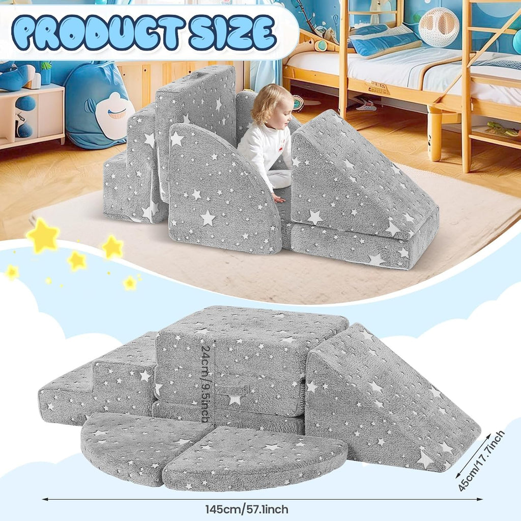 PJ-2,Soft Foam Climbing Blocks for Toddlers 1-3, Indoor Safe Play Set