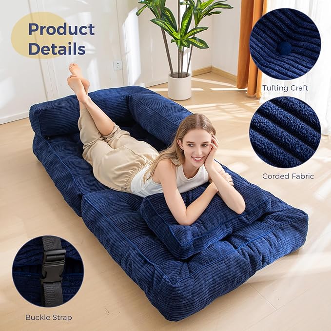 #S07 Colorful Single Folding Sofa Bed Compressible Sofa