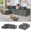 #A02 (Grey)104" Cloud Sectional Couch with L-Shape Chaise,4 Seat Couches for Living Room Bedroom