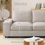 100" 3 Seats Modular Sofa with Seats Storage, Chenille Fabric Couch USB Charging