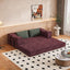 #S10 Chenille Folding Mattress Sofa Convertible Floor Sofa Bed
