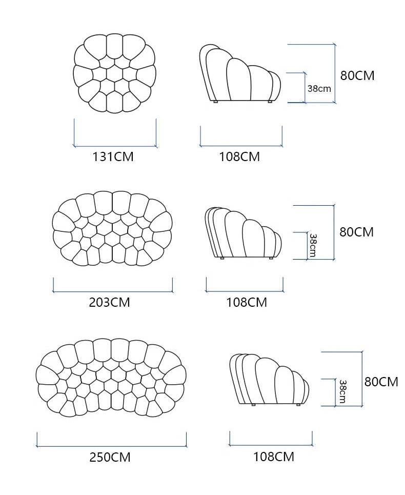 #S08 Cross-border Hot Roach Castle Personalized Compressed Football Sofa
