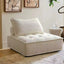 #S03 Compressible Sponge Single Sofa Corduroy Tofu Block Boneless Sofa